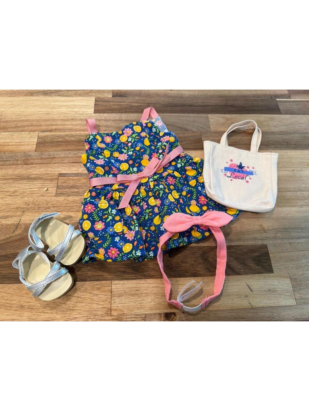 American Girl Doll Fresh Lemons Market Dress Outfit NEW! A956